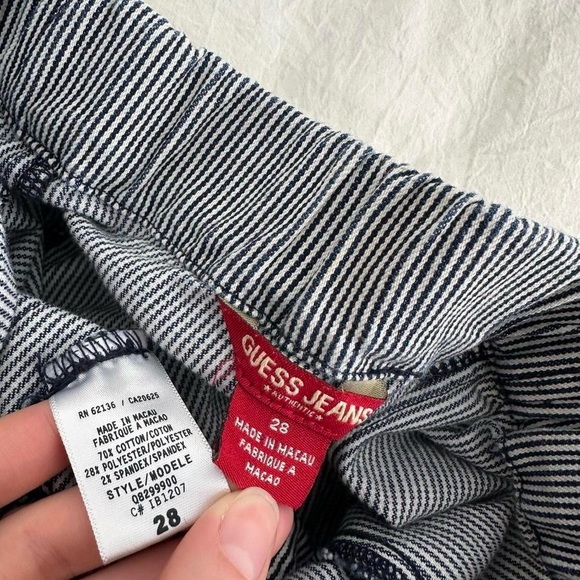 Pinstripe Denim Romper - Picture 6 of 7